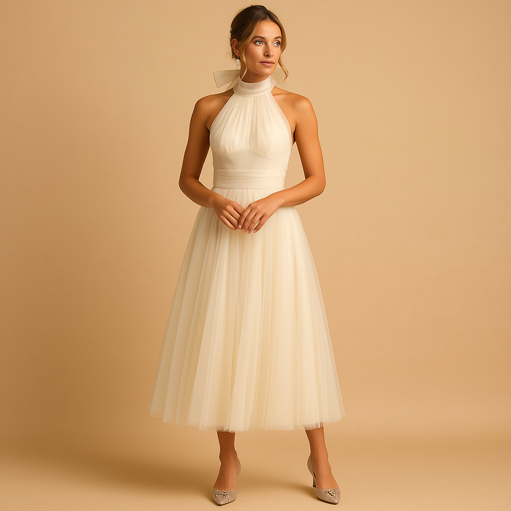 Chique damesjurk met elegante pasvorm en tijdloos design, geschikt voor feestelijke gelegenheden, casual uitstapjes en formele settings