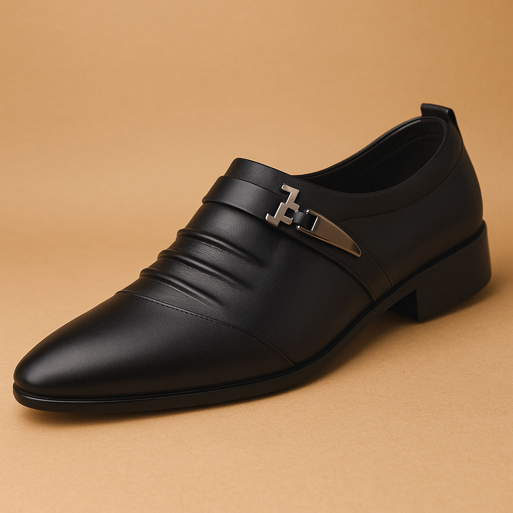 Klassieke business casual herenschoenen voor heren met puntige neus en comfortabele binnenzool, perfect voor kantoor en formele gelegenheden.