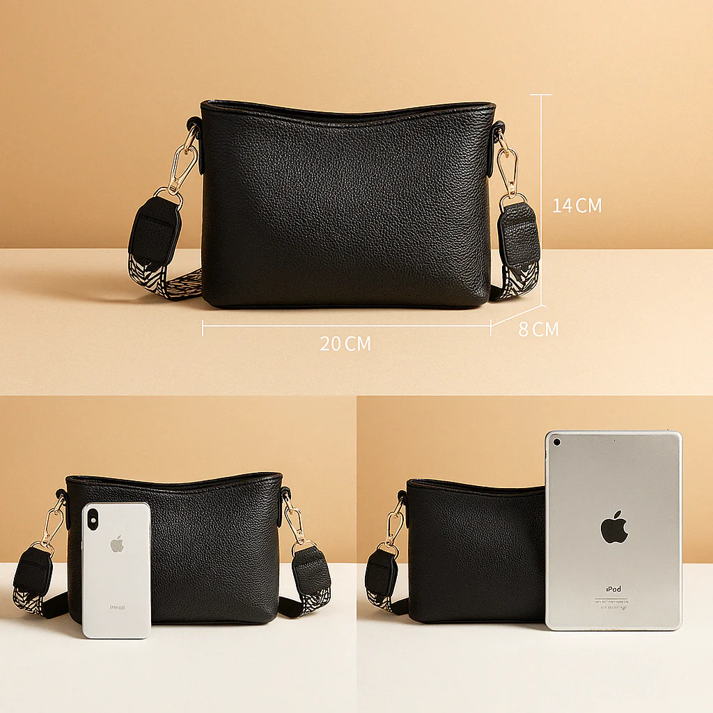 Sling bag voor dames met modern ontwerp, verstelbare riem en ruim hoofdvak, perfect voor werk, school of dagelijks gebruik.