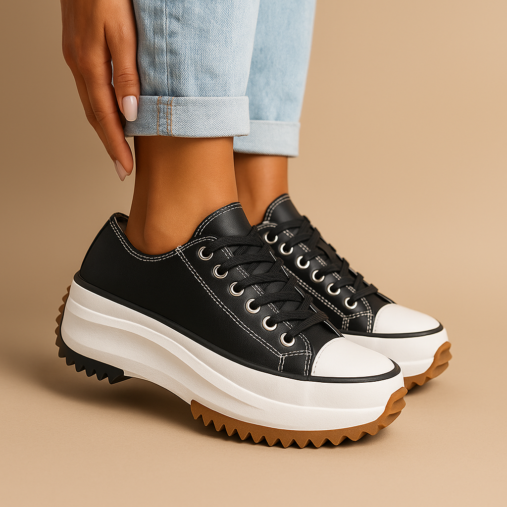Stijlvolle platform sneakers voor dames met chunky zool, ideaal voor casual outfits, dagelijks gebruik en een modieuze uitstraling.