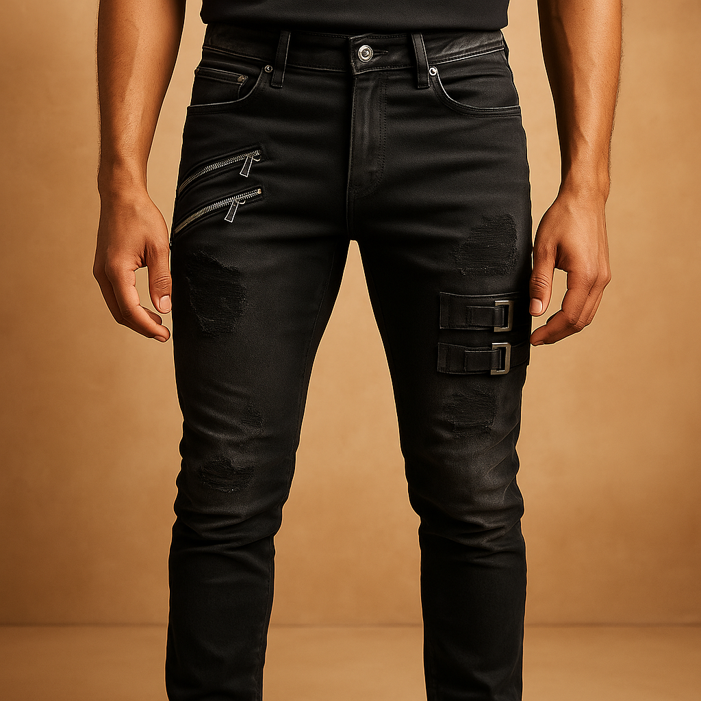 Heren slim fit jeans van stretchdenim met comfortabele pasvorm, geschikt voor casual en nette outfits.