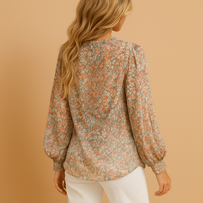 Luchtige zomer blouse voor dames met bloemenprint in roze, wit of groen, ideaal voor warme dagen en stijlvolle combinaties