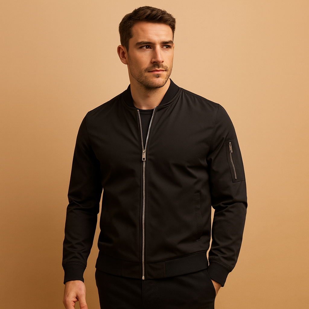 Bomberjack voor heren met rits, lichtgewicht en comfortabel, perfect voor dagelijks gebruik en stijlvolle casual outfits.