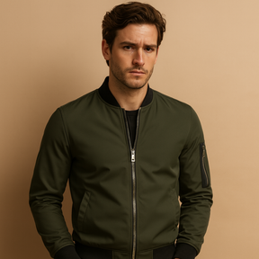 Bomberjack voor heren met rits, lichtgewicht en comfortabel, perfect voor dagelijks gebruik en stijlvolle casual outfits.