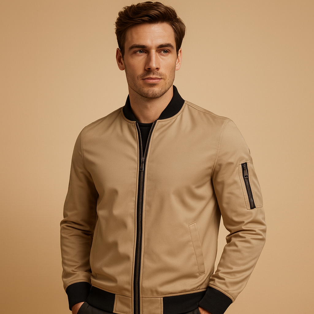 Bomberjack voor heren met rits, lichtgewicht en comfortabel, perfect voor dagelijks gebruik en stijlvolle casual outfits.
