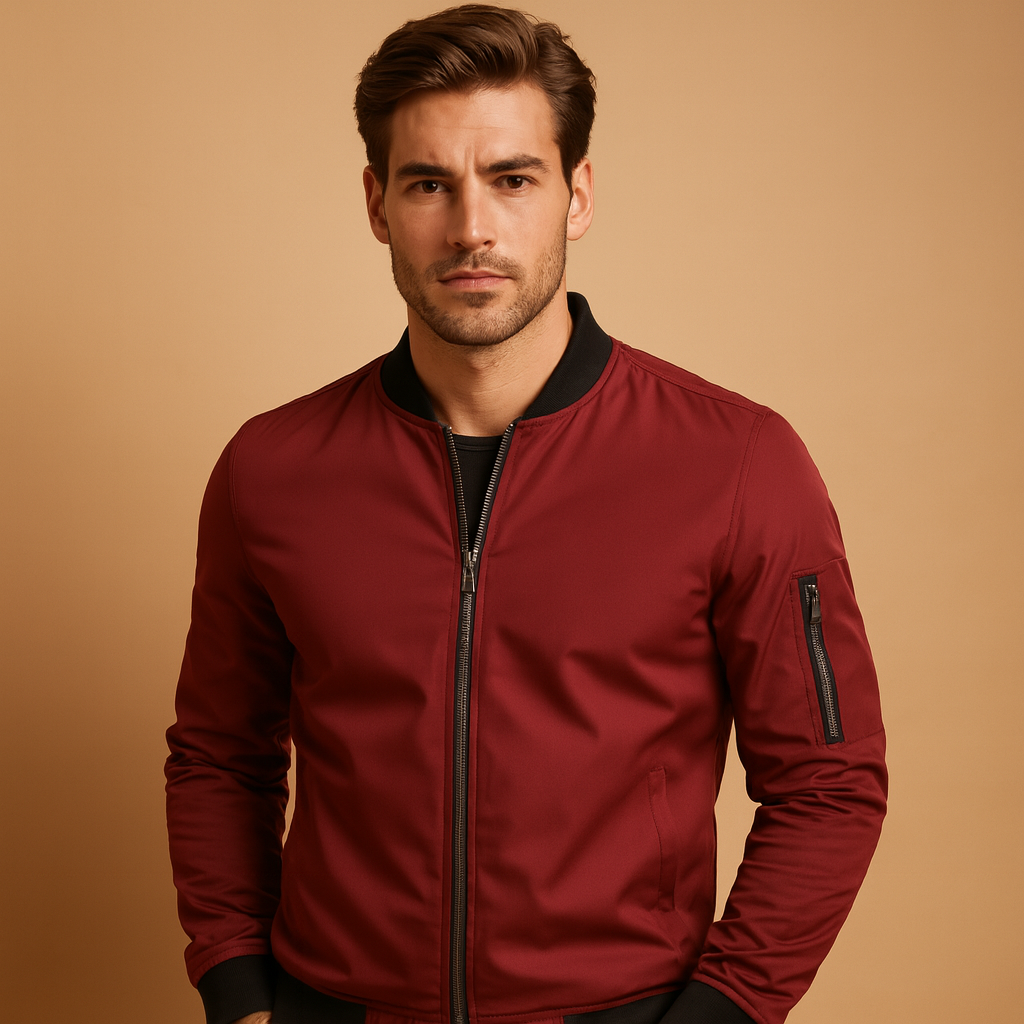 Bomberjack voor heren met rits, lichtgewicht en comfortabel, perfect voor dagelijks gebruik en stijlvolle casual outfits.