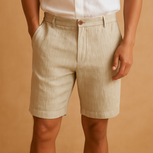 Casual short voor heren met elastische taille, ademende stof en relaxte pasvorm, ideaal voor zomerse dagen en stranduitjes.