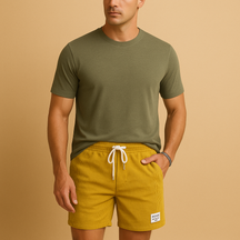 Casual short met structuur en trekkoord voor heren | Mees