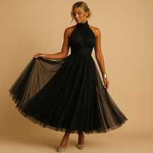 Chique damesjurk met elegante pasvorm en tijdloos design, geschikt voor feestelijke gelegenheden, casual uitstapjes en formele settings