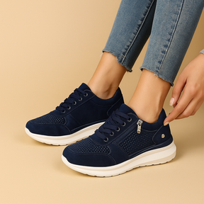 Casual damesschoenen met brede pasvorm en zachte ondersteuning, perfect voor dagelijks gebruik, werk en ontspannen uitstapjes.