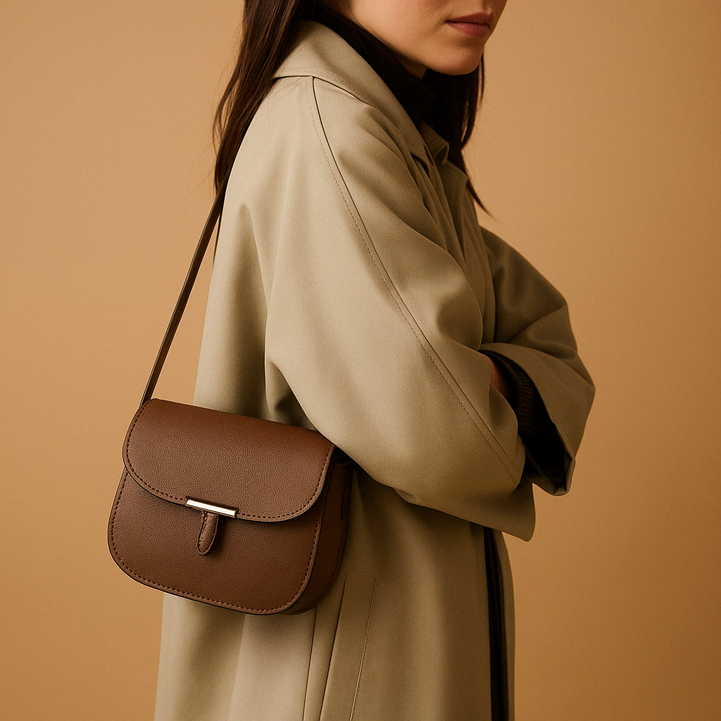 Crossbodytas voor dames met tijdloos design, compact formaat en verfijnd interieur, ideaal voor werk, vrije tijd of een avondje uit.