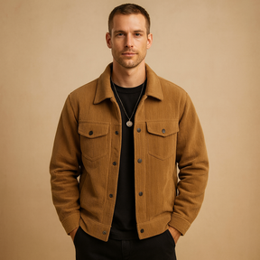 Corduroy jas voor heren met klassiek design en comfortabele pasvorm, ideaal voor dagelijks gebruik en casual outfits.