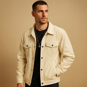 Corduroy jas voor heren met klassiek design en comfortabele pasvorm, ideaal voor dagelijks gebruik en casual outfits.