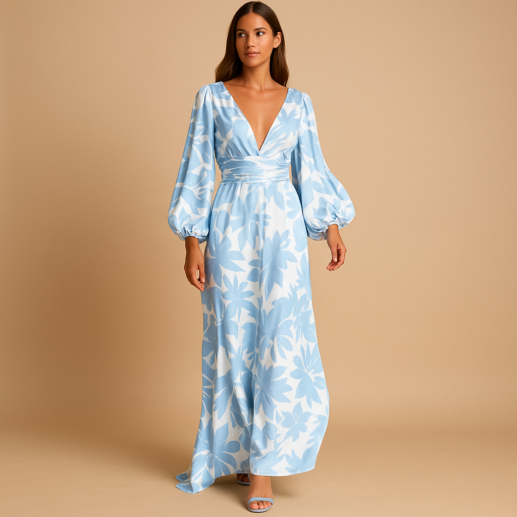 Elegante damesjurk met flatterende pasvorm en knielengte, perfect voor feestjes, diners en bruiloften