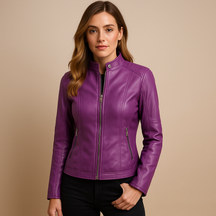 Elegante dames jas met kraag, symmetrische ritssluiting en moderne details, ideaal voor stijlvolle looks in herfst en lente.