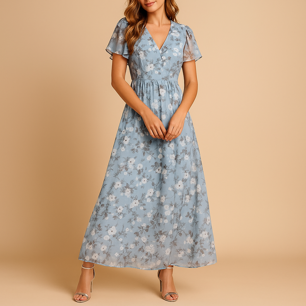 Elegante midi-jurk voor dames met flatterende pasvorm, geschikt voor werk en avondgelegenheden