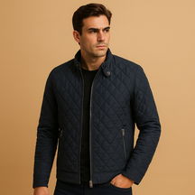 Elegante winterjas voor heren met tijdloos design en hoogwaardige isolatie, verkrijgbaar in blauw, zwart en groen, ideaal voor koude dagen.