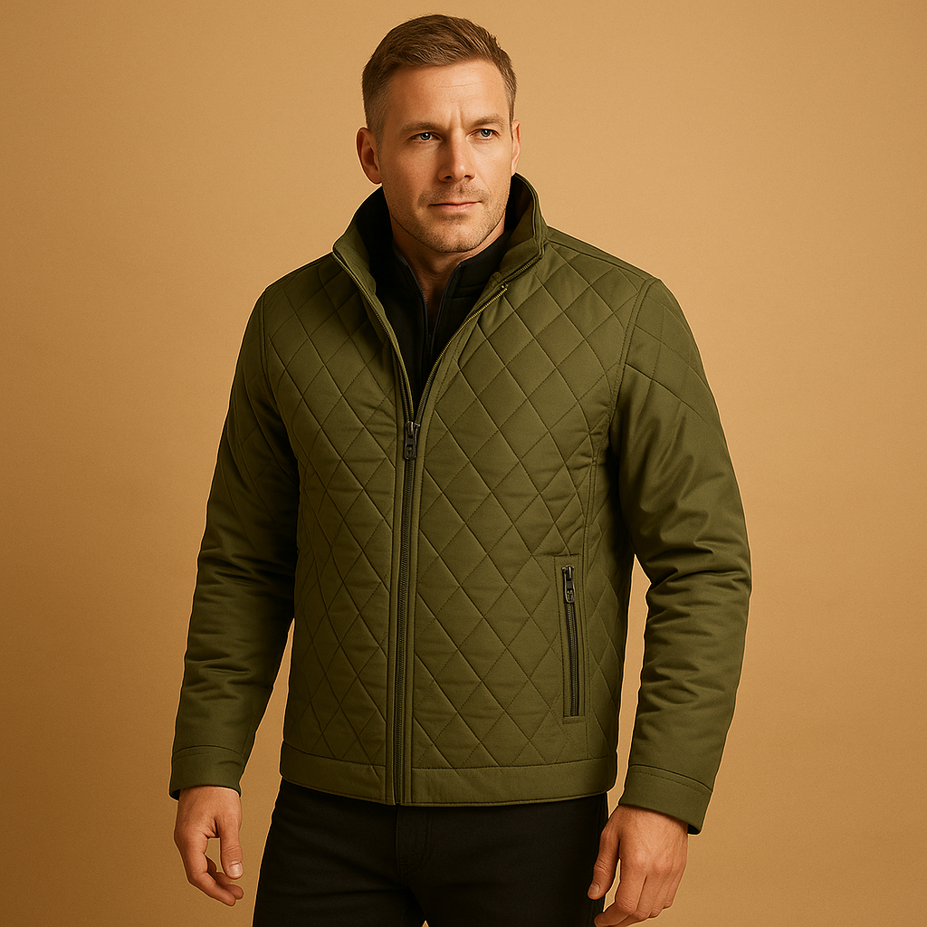Elegante winterjas voor heren met tijdloos design en hoogwaardige isolatie, verkrijgbaar in blauw, zwart en groen, ideaal voor koude dagen.