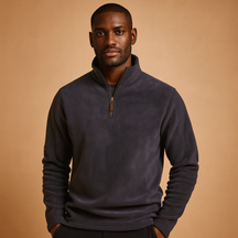 Fleece pullover voor heren met halve rits, zachte stof en comfortabele pasvorm. Ideaal voor koude dagen, casual gebruik en outdoor activiteiten.