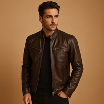 Tijdloze heren tussenjas met comfortabele pasvorm, ideaal voor tussenweer en zowel casual als formele outfits.