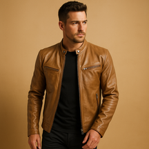 Tijdloze heren tussenjas met comfortabele pasvorm, ideaal voor tussenweer en zowel casual als formele outfits.