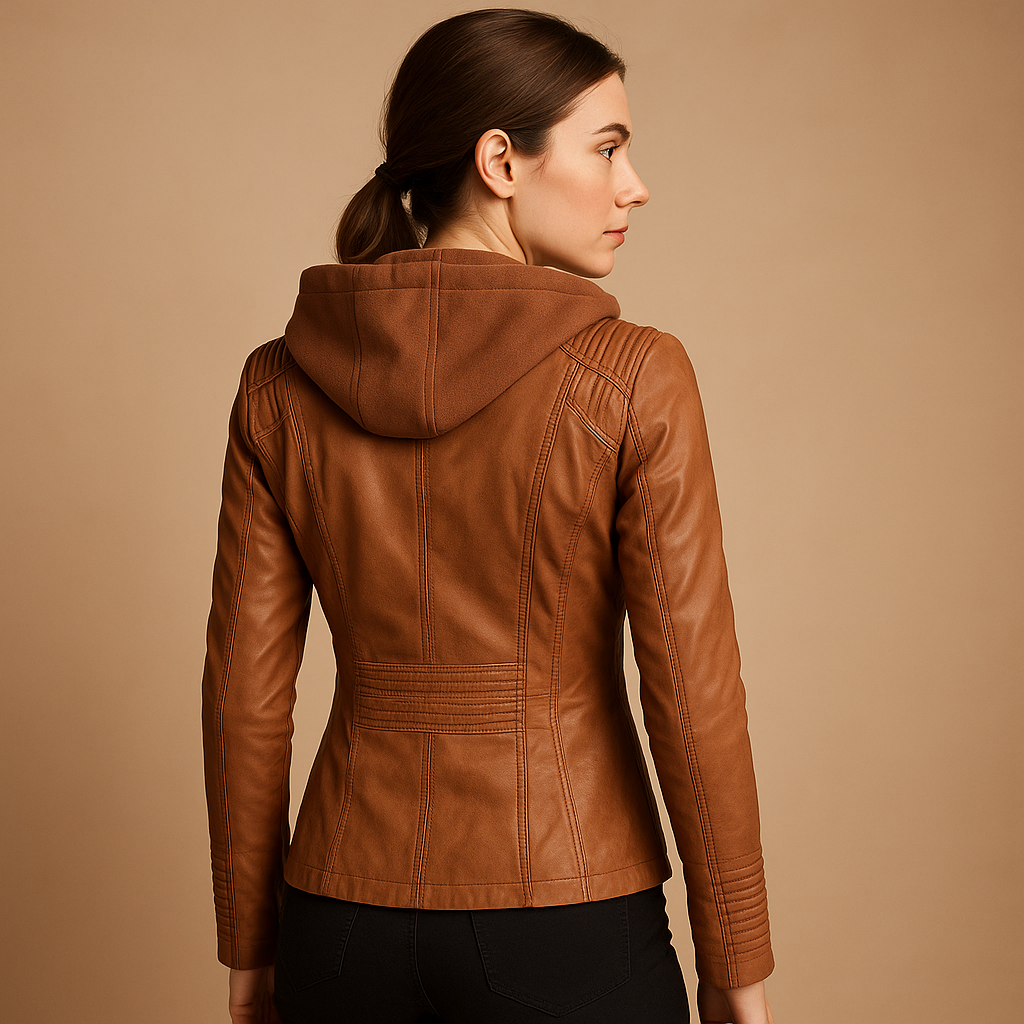 Kort damesjack met slank silhouet, afneembare capuchon en moderne ritsdetails, ideaal voor dagelijks gebruik en stijlvolle outfits.