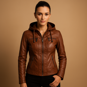 Kort damesjack met slank silhouet, afneembare capuchon en moderne ritsdetails, ideaal voor dagelijks gebruik en stijlvolle outfits.