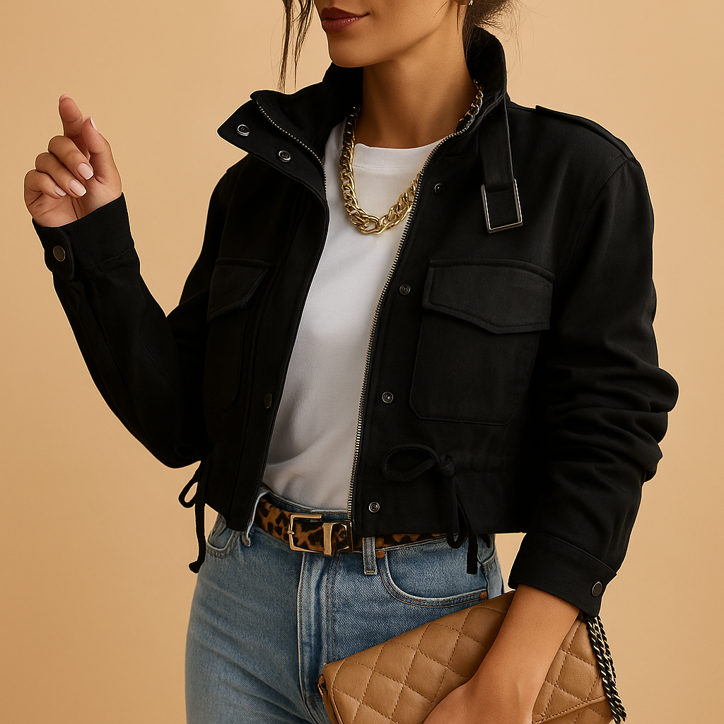 Lichte zomerjas voor dames met getailleerde pasvorm en modern design. Ademend, elegant en ideaal voor dagelijks gebruik of semi-formele gelegenheden.