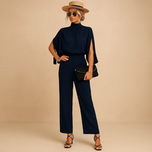 Lichte zomerjumpsuit voor dames met verstelbare bandjes, ademend materiaal en zakken, perfect voor strand, vakantie en zomerse uitstapjes