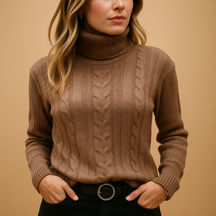 Lichtgewicht coltrui voor dames met minimalistisch ontwerp en elegante pasvorm, perfect voor dagelijks gebruik in elk seizoen.