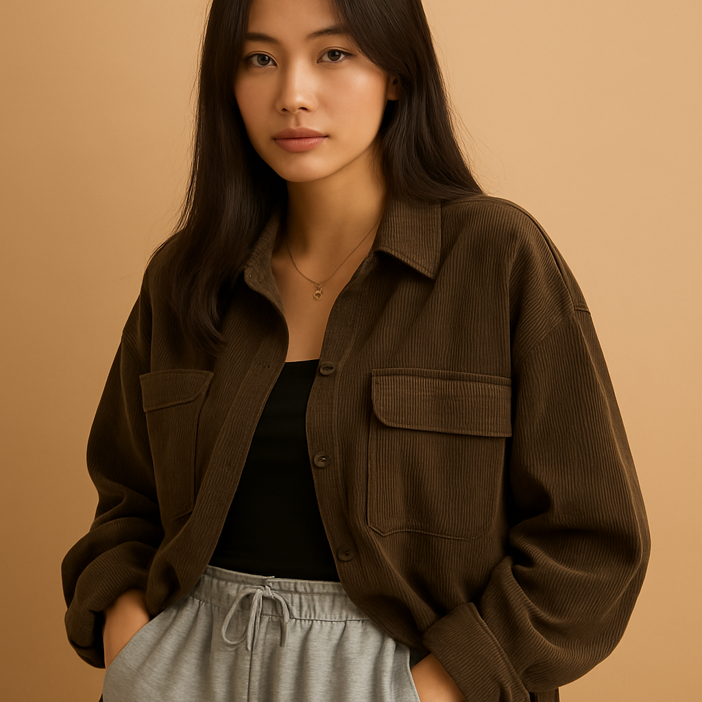 Lichtgewicht corduroy zomerjas voor dames in diverse seizoenskleuren, ademend en stijlvol. Perfect voor dagelijks gebruik en zomerse laagjeslooks.