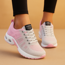 Lichtgewicht dames sneakers met ademende mesh stof en demping, perfect voor hardlopen, wandelen en casual gebruik
