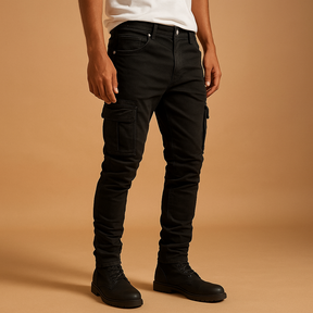 Losvallende katoenen-linnen herenbroek in neutrale kleuren, ideaal voor zomerse dagen en dagelijks gebruik met ademend draagcomfort.