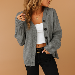 Zacht losvallend damesvest met open voorkant, ideaal voor laagjes over casual of chique outfits in elk seizoen.