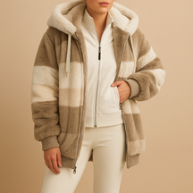 Oversized vintage gebreid jack voor dames met comfortabele pasvorm en zijzakken. Warm en stijlvol, ideaal voor casual winterlooks of als cadeau.