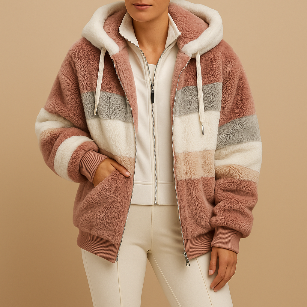 Oversized vintage gebreid jack voor dames met comfortabele pasvorm en zijzakken. Warm en stijlvol, ideaal voor casual winterlooks of als cadeau.