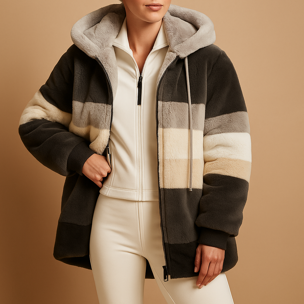 Oversized vintage gebreid jack voor dames met comfortabele pasvorm en zijzakken. Warm en stijlvol, ideaal voor casual winterlooks of als cadeau.