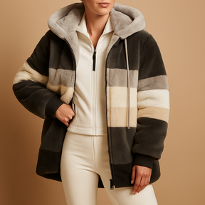 Oversized vintage gebreid jack voor dames met comfortabele pasvorm en zijzakken. Warm en stijlvol, ideaal voor casual winterlooks of als cadeau.