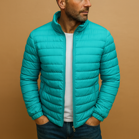 Trendy gewatteerd zomerjack voor heren, licht en comfortabel, ideaal voor lente en zomer, veelzijdig te combineren met casual en stijlvolle outfits.