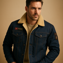 Fleece motorjas voor heren met verstevigde delen en ademend comfort, perfect voor koudere motortochten.