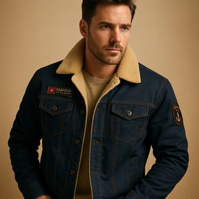Fleece motorjas voor heren met verstevigde delen en ademend comfort, perfect voor koudere motortochten.