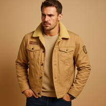Fleece motorjas voor heren met verstevigde delen en ademend comfort, perfect voor koudere motortochten.