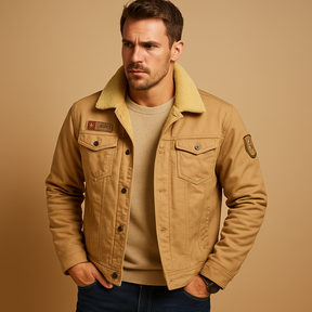 Fleece motorjas voor heren met verstevigde delen en ademend comfort, perfect voor koudere motortochten.