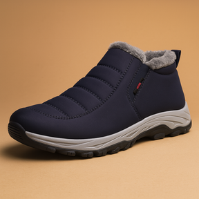 Warme winterschoenen voor heren met pluche voering, slip-on sluiting en antislipzool – perfect voor koude winterdagen en dagelijks gebruik.