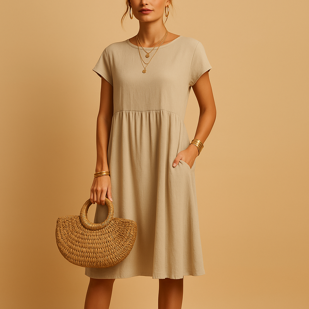 Luchtige zomerjurk met elegante pasvorm voor dames | Yara