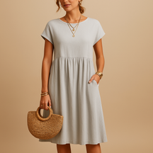 Luchtige zomerjurk met elegante pasvorm voor dames | Yara
